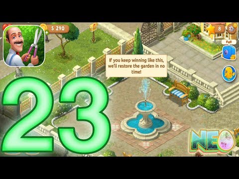 Gardenscapes: Gameplay Walkthrough Part 23 - Level 72 - 74 Complete (iOS, Android)