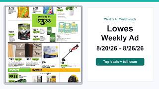 Lowes Weekly Ad (8/20/26 - 8/26/26) Best Deals