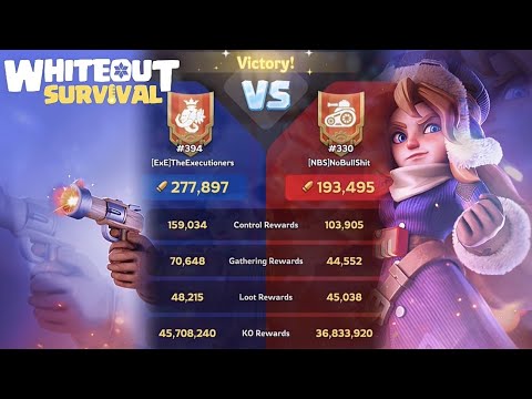 Whiteout Survival- Foundry Battle - (394 vs 330)- 26/1/2025- معركة مسبك الأسلحة