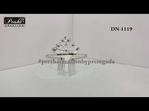 Firoza brass 3inch fashion baby tiara