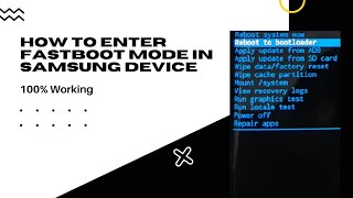 How to Enter Fastboot Mode on Samsung | Hard Reset
