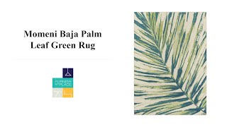 Momeni Baja Palm Leaf Green Rug - FurnishMyPlace.com