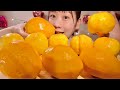 ASMR Mango And Peach Mukbang Eating Sounds English Subtitles