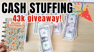 NEW $735 CASH STUFFING | 43K GIVEAWAY | NEW CASH BUDGET ITEMS!