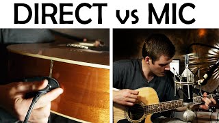 Recording Acoustic Guitar: Direct In vs Microphone
