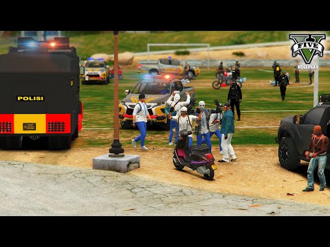 AKSI NEKAT ANAK STM MEMBANTAI KEPOLISIAN !! - GTA V ROLEPLAY INDONESIA