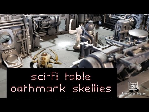studio update finishing my sci fi board and skellies for oathmark