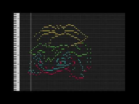 MIDI Drawing no. #9 - Venusaur (pokemon 003)