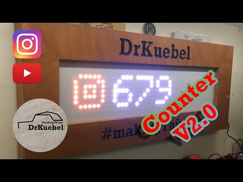 The YouTube & Instagram Subscriber Counter Version 2 DIY / Arduino / ESP8266 / WemosD1