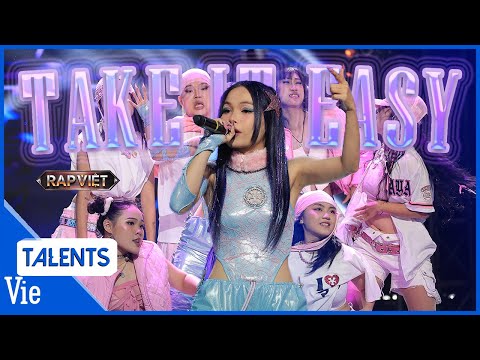 Tiên cá Liu Grace chính thức bước vào chung kết Rap Việt Mùa 3 với Take It Easy| Rap Việt Live Stage