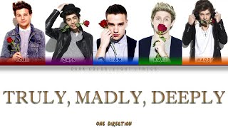 One Direction &#39;Truly, Madly, Deeply&#39; Lyrics [Color Coded ENG_ESP]