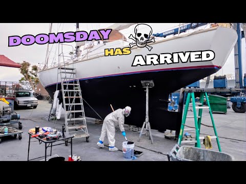 Ep 27: Doomsday is Here: Haul Out Day 1: Dripless Shaft Seal, Thru Hulls & Bottom Paint