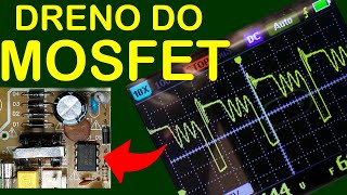 Fonte Chaveada Como medir PWM no dreno do MOSFET e tensões de saída e ainda o esquema para baixar