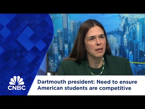 Dartmouth president: Need to ensure American students are competitive
