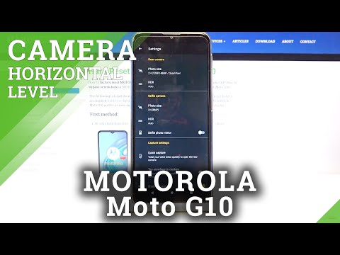 How to Turn On Camera Leveler in MOTOROLA Moto G10 – Manage Leveler Options