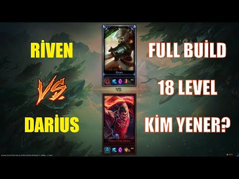 Riven vs Darius Full Build 18 Level 1v1