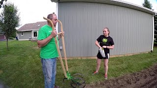 Planting Sweet Corn with Hoss Wheel Hoe  - Twin Rows