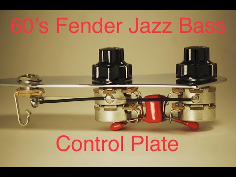 Purity. Fender 1960's Jazz Bass Wiring Harness and ControlPlate. image 6