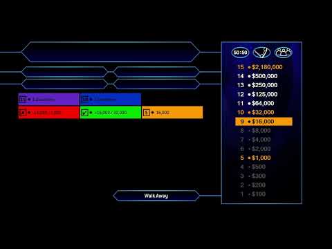 Who Wants To Be A Millionaire - Game 6 ($2.18 Million Jackpot)