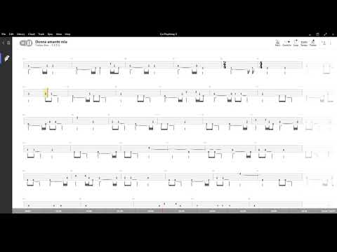 Donna Amante Mia ( Umberto Tozzi ) ,Tablatura e base Senza Basso - Backing bass track - NO BASS