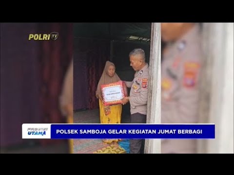 POLSEK SAMBOJA GELAR KEGIATAN JUMAT BERBAGI
