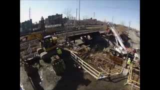 preview picture of video 'Mayfield Rd bridge demolition'