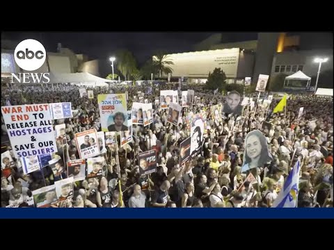 Massive protest in Israel for the release of hostages in Gaza