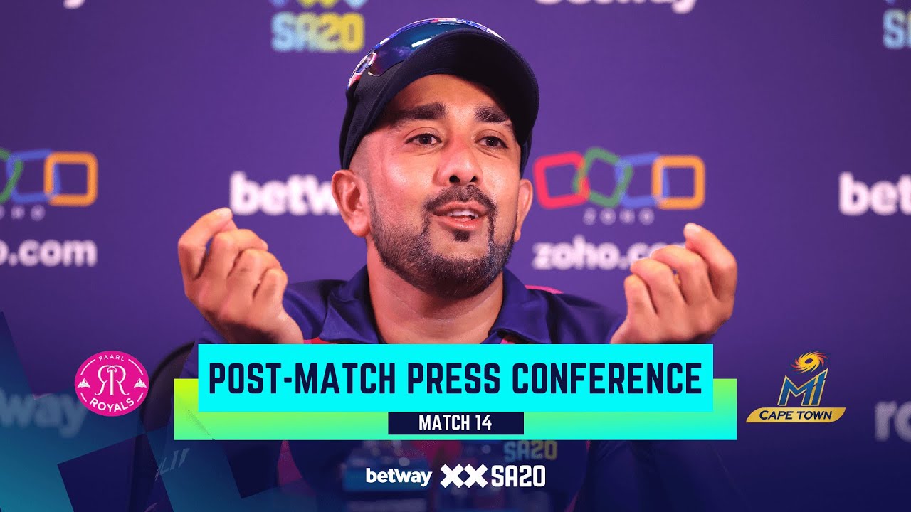 Betway SA20 | Match 14 Post-Match Press Conference | Paarl Royals v MI Cape Town
