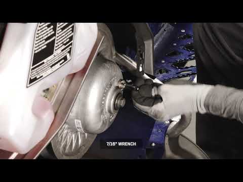 RUSH PRO-S Drive Belt Deflection Inspection and Adjustment - Polaris Snowmobiles