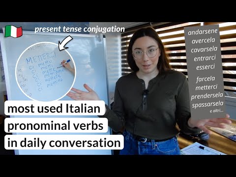 Learn Italian Present Tense Conjugation of 17 Italian Pronominal Verbs (sub)