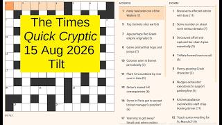The Times Quick Cryptic 3381