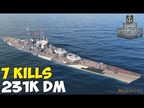 World of WarShips | Kremlin | 7 KILLS | 231K Damage -  Replay Gameplay 4K 60 fps