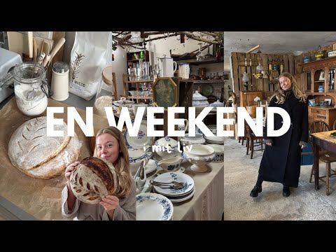 Genbrugstur til Haughus Gods, jeg bager et cinnamon swirl surdejsbrød og organiserer i mit køkken