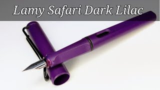 Special Edition Lamy Safari Dark Lilac Beginner Fountain Pen Review