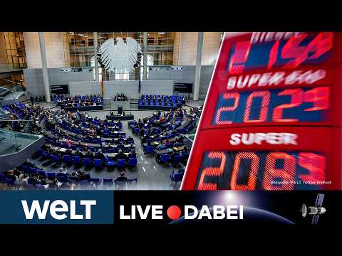 Video Thumbnail: DEUTSCHER BUNDESTAG: Kampf um Sprit ‒ Bundestag berät das Kraftstoffmaßnahmenpaket | LIVESTREAM