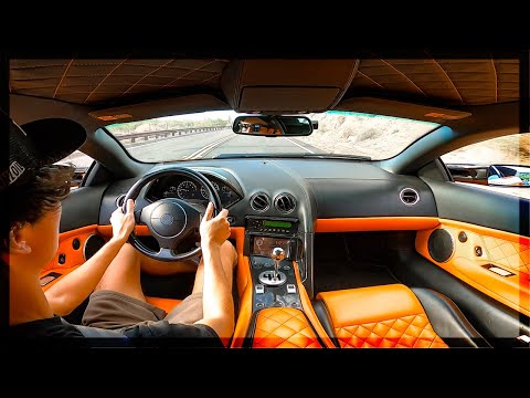 GATED Straight Piped Lamborghini Murcielago LP640 POV Drive