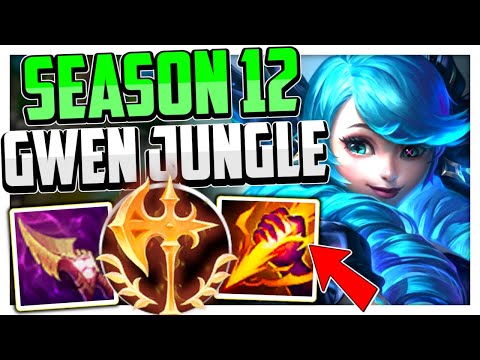 How to Play Gwen Jungle & CARRY for Beginners Season 12 + Best Build/Runes League of Legends