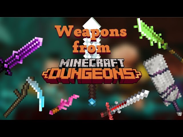 Weapons from Minecraft Dungeons Beta mod for Minecraft Bedrock edition ...
