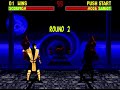 Mortal Kombat 2 Secret Fight Againts NOOB SAIBOT In The Hidden BLUE PORTAL Sega GENESIS