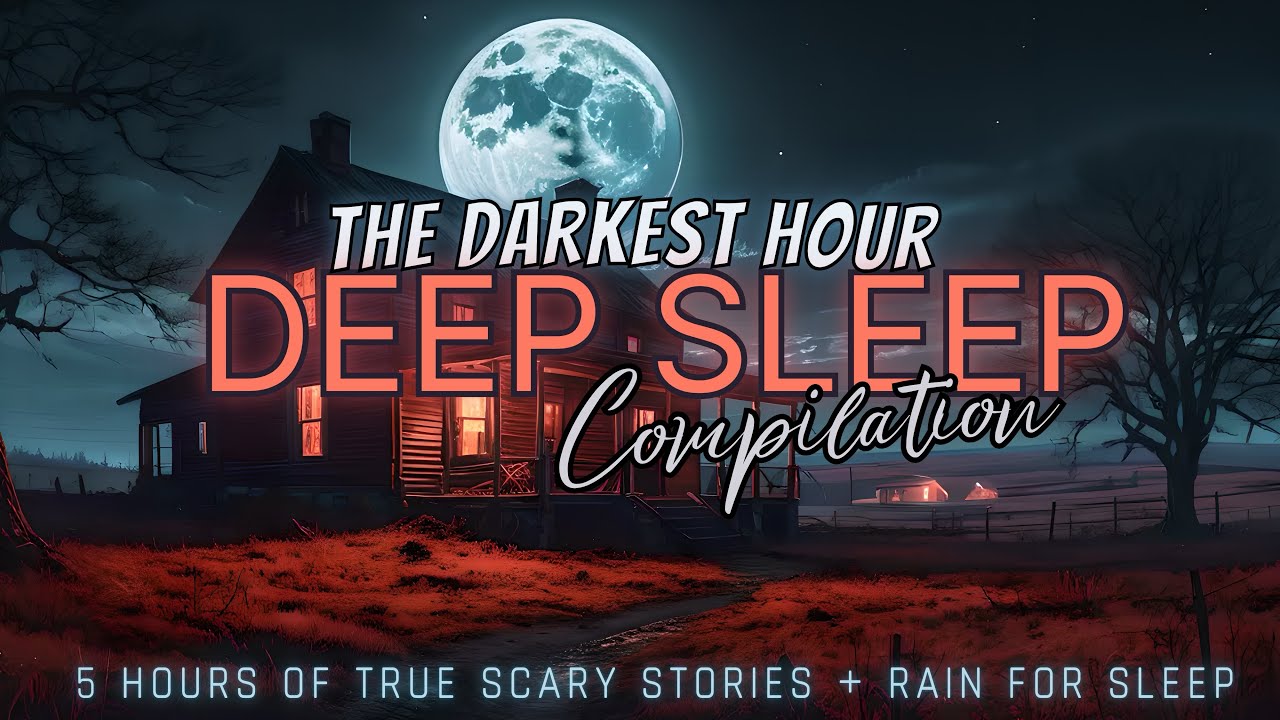 5 Hours of TRUE Scary Stories + rain for sleep 😴 black screen, no ads, just stories
