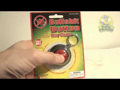 Bullsh** Button Key Chain- Presented by HaHaPrank.com