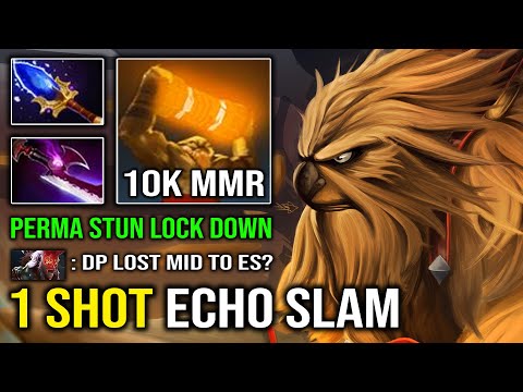 WTF Instant 1 Shot Echo Slam Earthshaker | NEW 7.31d Mid Carry Perma Stun Instant Delete Dota 2