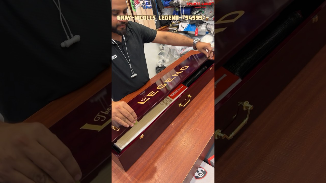 UNBOXING THE LEGEND 😳💯~ THE PREMIUM BAT OF GRAY - NICOLLS | THE LEGEND-₹94,999/- 🤩#cricket