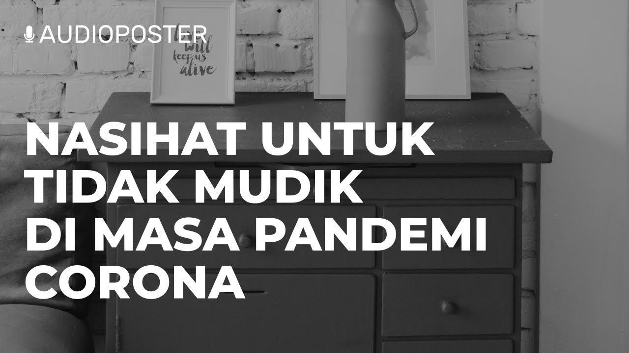 Nasihat untuk Tidak Mudik di Masa Pandemi Coronahttps://youtu.be/8X8GEfsIBHUNasi…