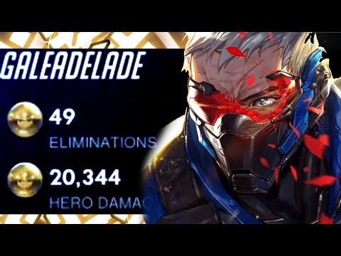 49 ELIMS - GALE DOMINATING AS SOLDIER 76! [ OVERWATCH SEASON 19 TOP 500 ]