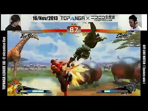 sako (Evil Ryu) vs Dashio (Seth) - SSF4 AE2012