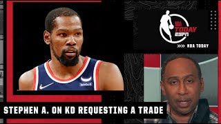Stephen A. reacts to Kevin Durant requesting a trade from the Nets | NBA Today