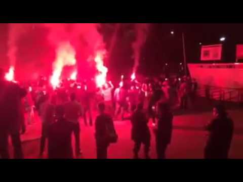 Almere City - NEC (Ontvangst spelers stadion)