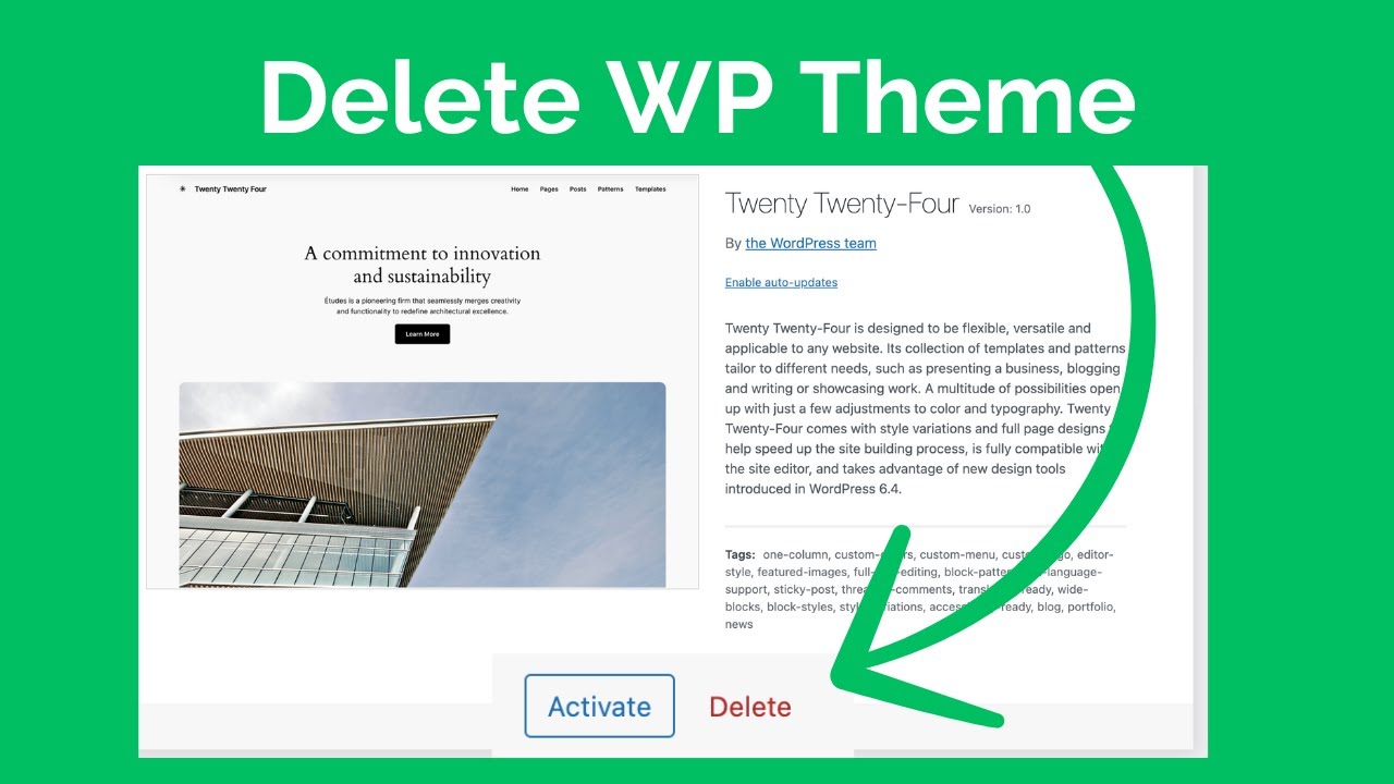 How To Remove Theme From WordPress [2024]