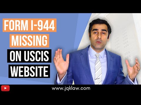 Form I 944 Missing On Uscis Website August 2020